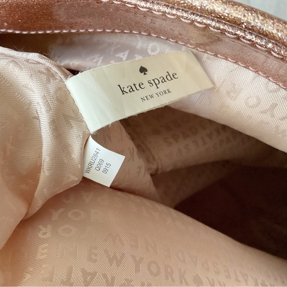 Kate Spade Rose Gold Glitter Tote Bag NWOT - Picture 12 of 16